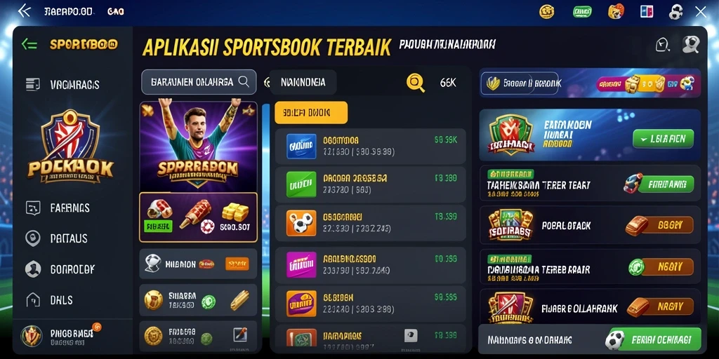 Tampilan screenshot 66K menampilkan fitur taruhan olahraga yang menarik.