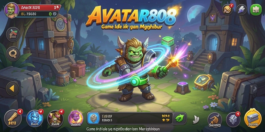 Tampilan gameplay <strong>AVATAR808</strong> dalam aksi dengan karakter yang menarik.