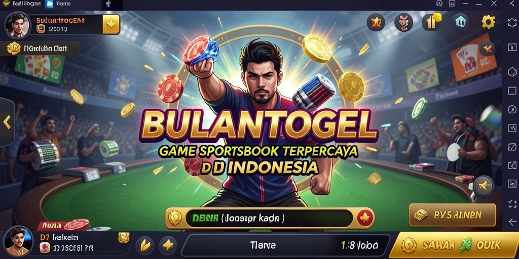 Tampilan gameplay menarik dari aplikasi BULANTOGEL yang membuat taruhan semakin seru.
