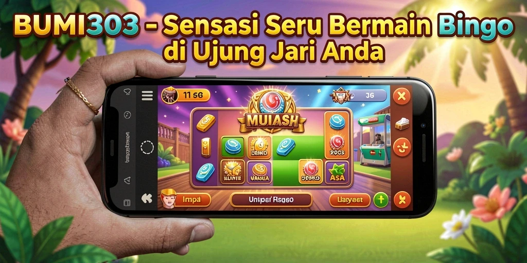 Screenshot BUMI303 menampilkan gameplay Bingo yang seru dan interaktif.