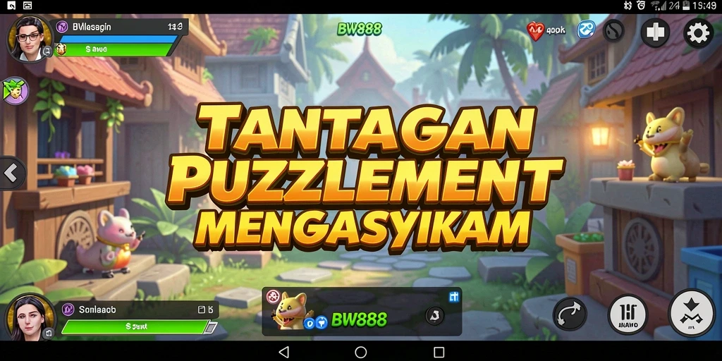 Tampilan gameplay BW888 dengan tantangan puzzle yang mendebarkan.