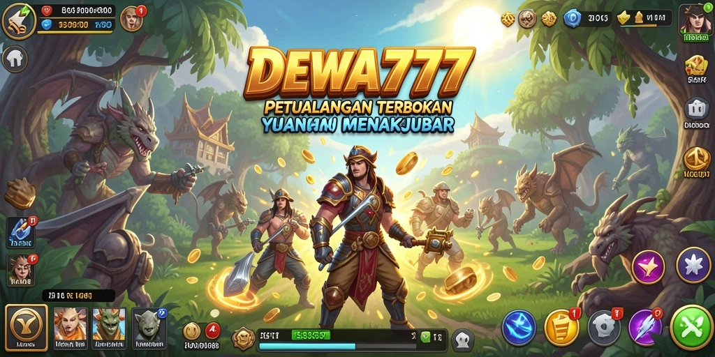 Screenshot gameplay DEWA777 menunjukkan petualangan di dunia terbuka yang menakjubkan.