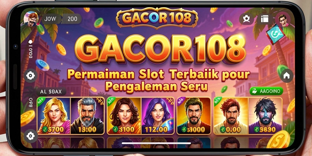 Tampilan menarik dan mengasyikkan dari gameplay GACOR108.