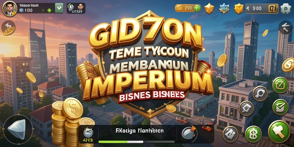 Tampilan gameplay ID777 yang menarik dalam membangun bisnis Tycoon.