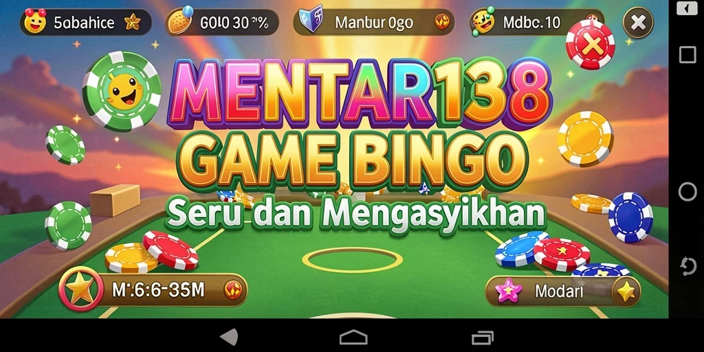 Tampilan permainan Bingo yang menarik dan interaktif.