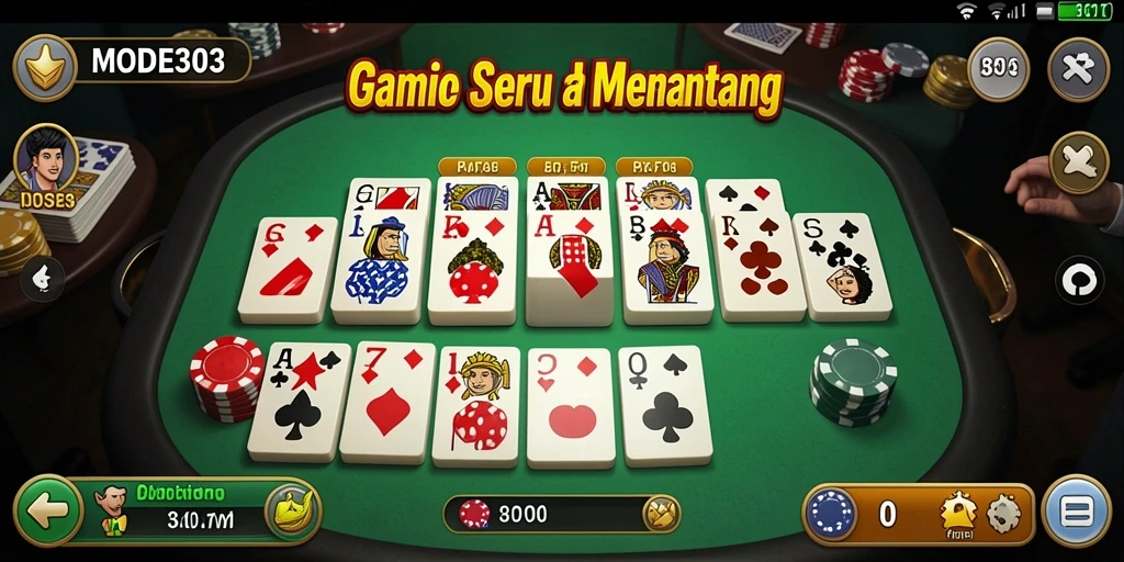 Tampilan gameplay seru di MODE303 dengan teman-teman.