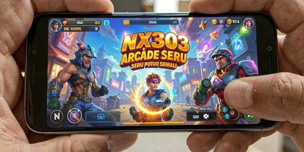 Screenshot NX303 menampilkan aksi gameplay arcade yang mengasyikkan.