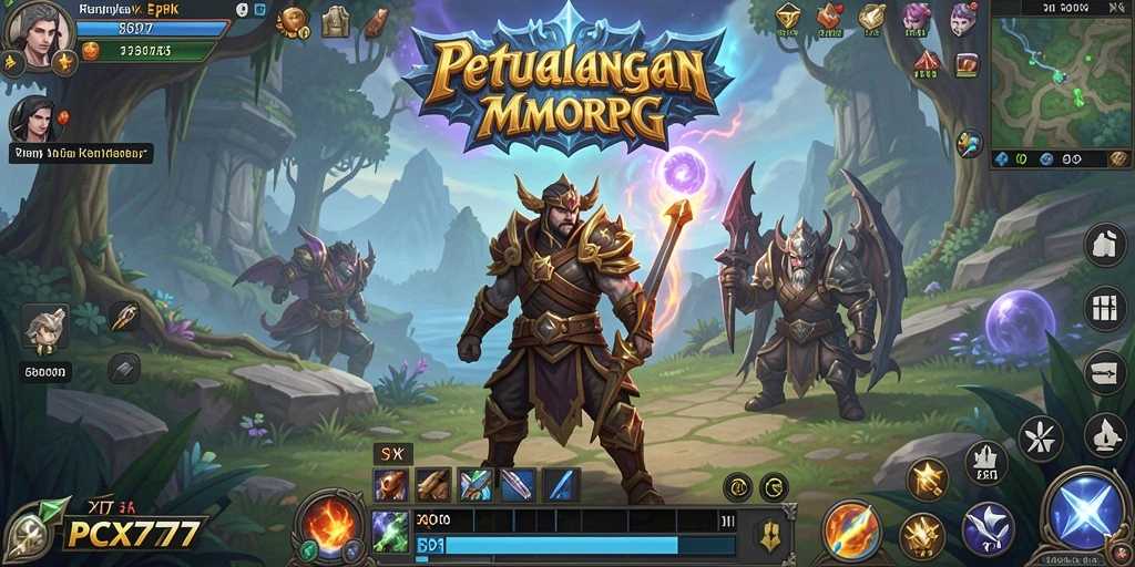 Tampilan gameplay PCX777 yang mendebarkan di dunia MMORPG.