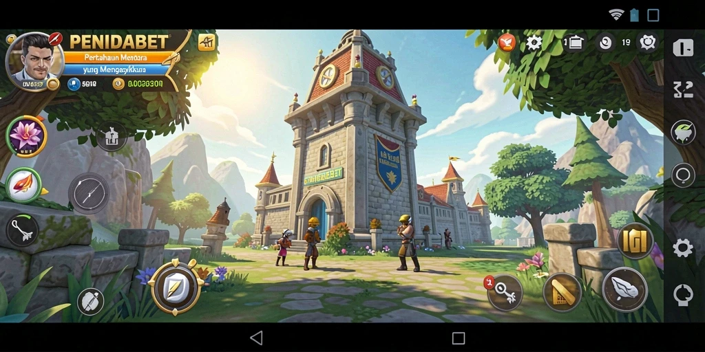 Screenshot utama PENIDABET menampilkan aksi pertahanan menara yang menarik.