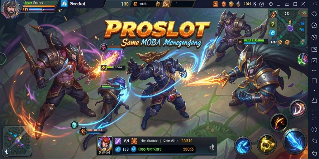Tampilan gameplay seru dari PROSLOT yang menampilkan pertarungan strategis.