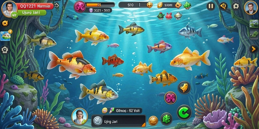Tangkapan besar dalam permainan Fishing QQ1221 yang seru dan menantang.