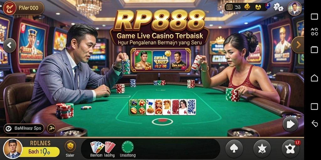 Gameplay seru dan interaktif di RP888 Live Casino.
