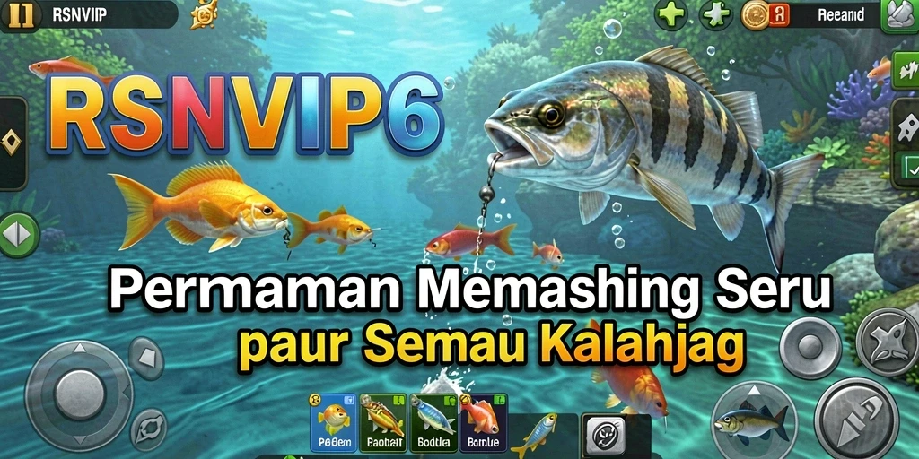 Tampilan gameplay RSNVIP6 yang menarik dan mendebarkan saat memancing.