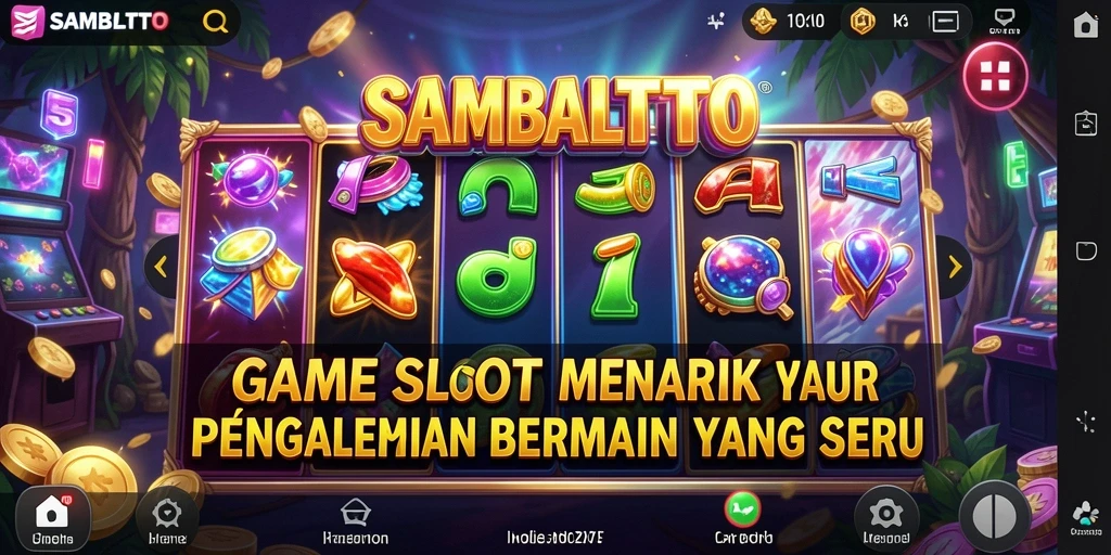 Gameplay SAMBALTOTO menampilkan berbagai pilihan Slot yang menarik.