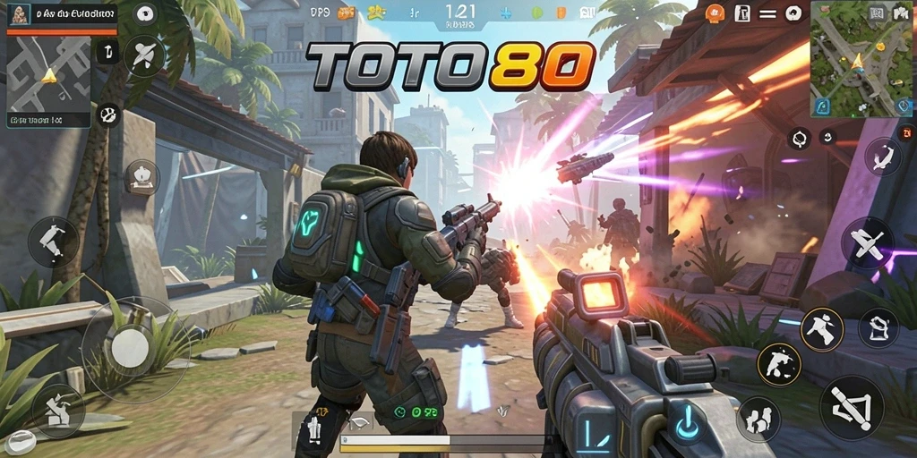 Tampilan gameplay yang intens di TOTO80 dengan aksi TPS yang seru.
